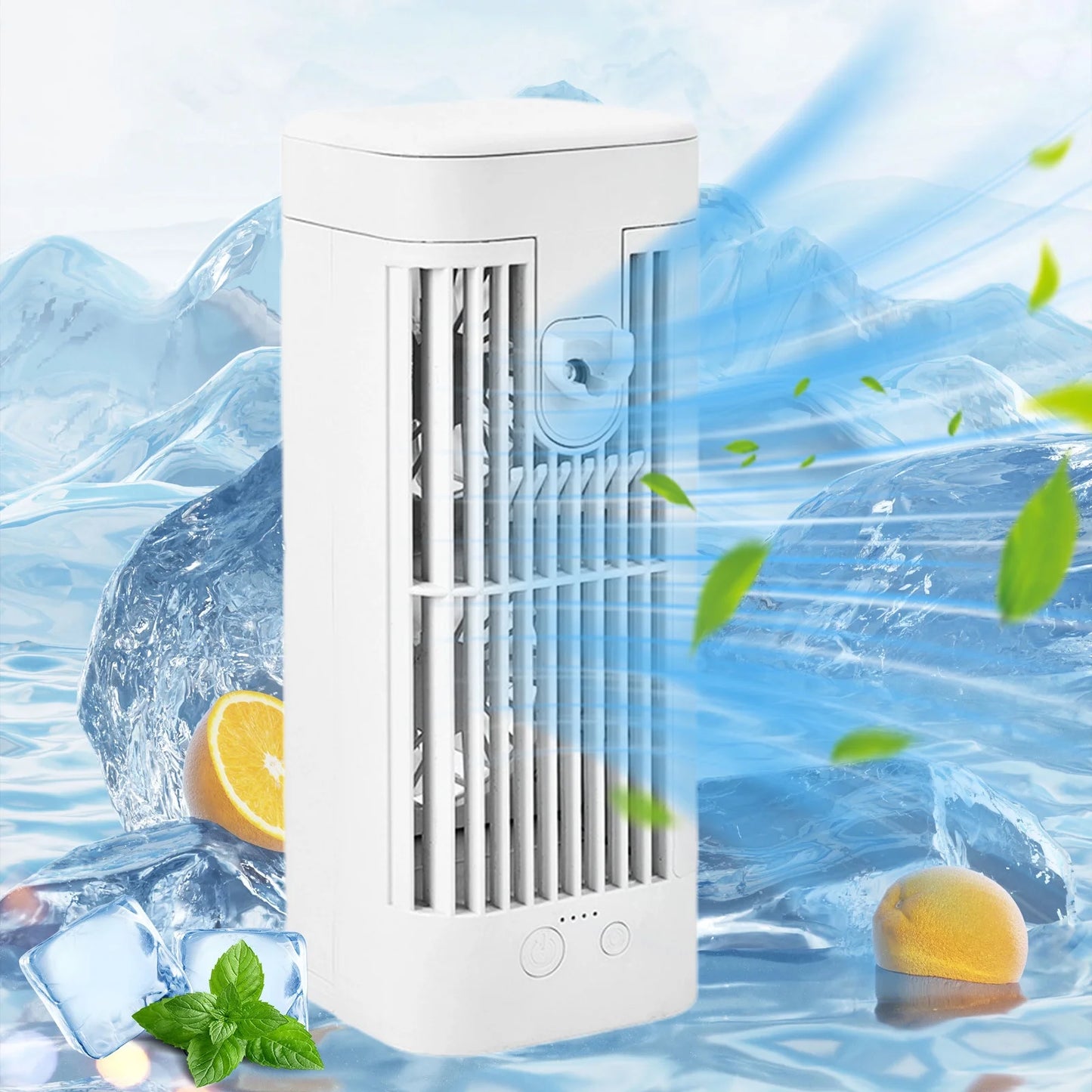 Air Conditioning Fan for Room Water Cool, Ice Water Air Conditioning for Room, Water Mist Fan Portable for Bedroom, Water Refill Air Conditioning Fan Chiller, Night Light Mistable Fan