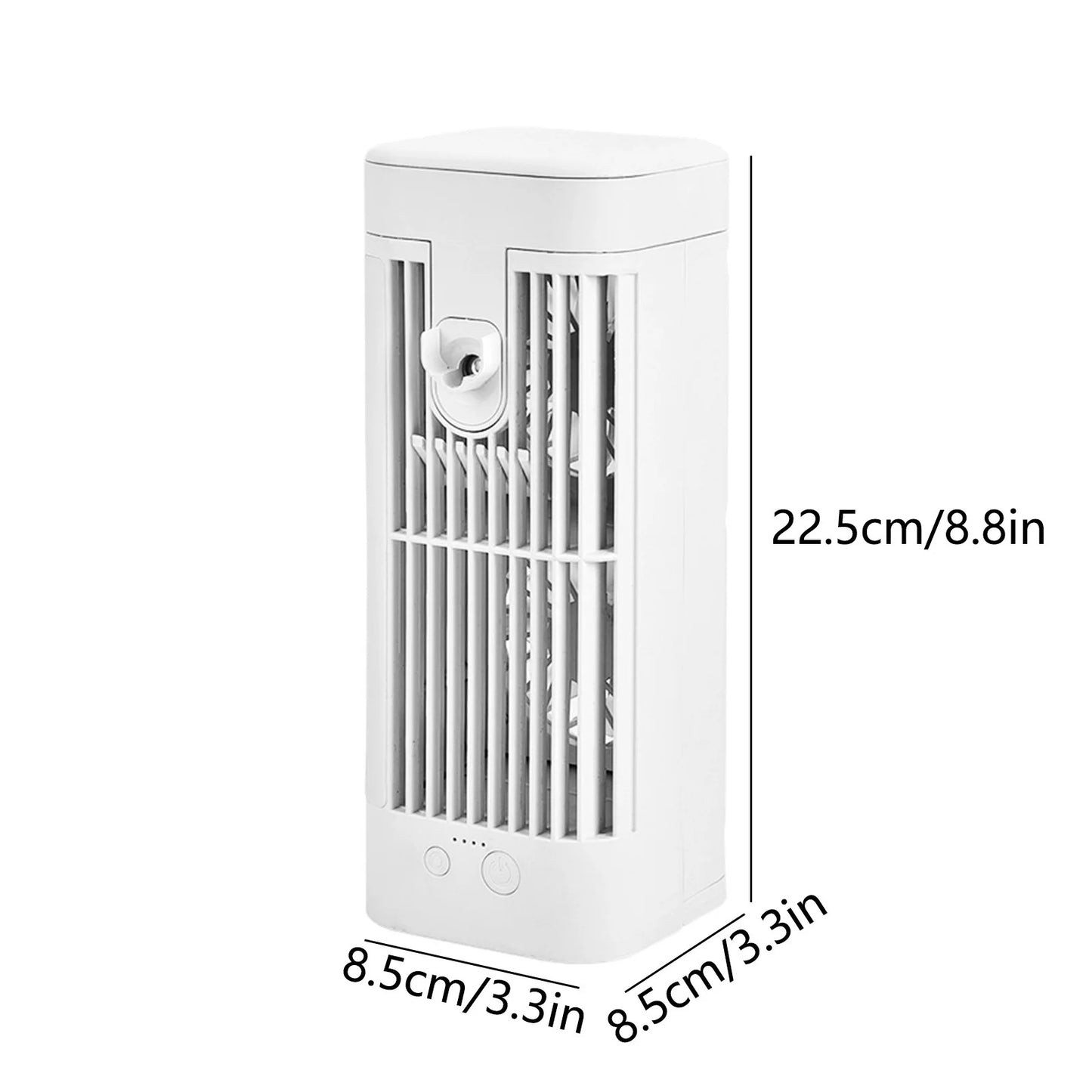 Air Conditioning Fan for Room Water Cool, Ice Water Air Conditioning for Room, Water Mist Fan Portable for Bedroom, Water Refill Air Conditioning Fan Chiller, Night Light Mistable Fan