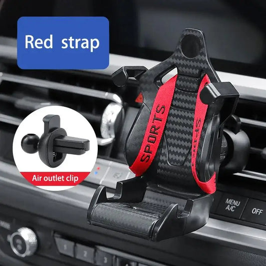 1Pc Racing Seat Design Car Phone Holder Mount Stand Smartphone Mobile Cell Support in Car